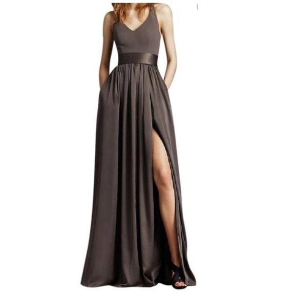 White by Vera Wang Bridesmaid Dress - Charcoal - Picture 5 of 6